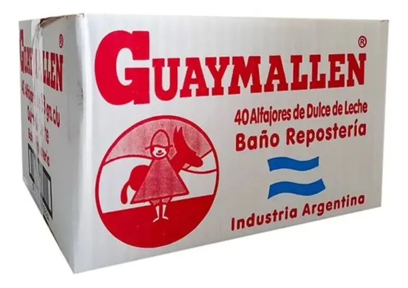 Guaymallen simple CAJA x 40 -negro-