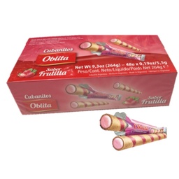 Cubanitos Oblita x 48 unid -frutilla-