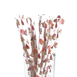 SORBETES polipapel flores  x 24 unid