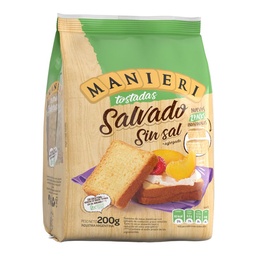 Tostadas Manieri x 200g SALVADO SIN SAL